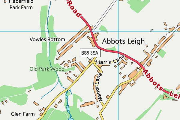 BS8 3SA map - OS VectorMap District (Ordnance Survey) BS8 3SA map - OS VectorMap District (Ordnance Survey)