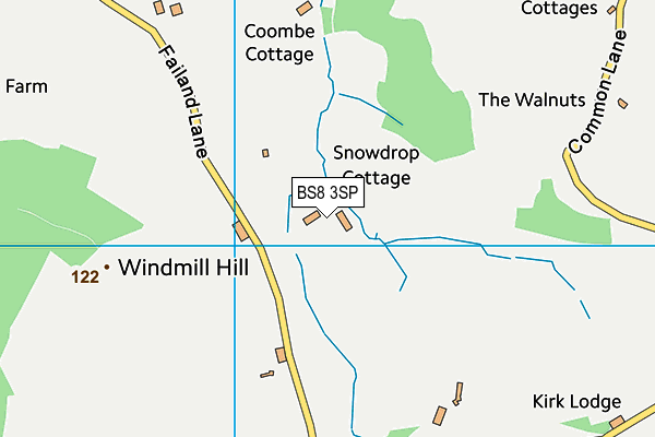 BS8 3SP map - OS VectorMap District (Ordnance Survey)