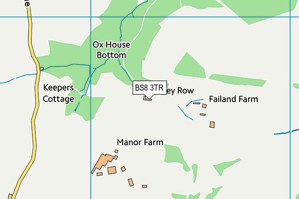 BS8 3TR map - OS VectorMap District (Ordnance Survey)