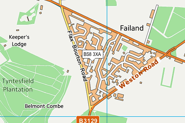 BS8 3XA map - OS VectorMap District (Ordnance Survey) BS8 3XA map - OS VectorMap District (Ordnance Survey)