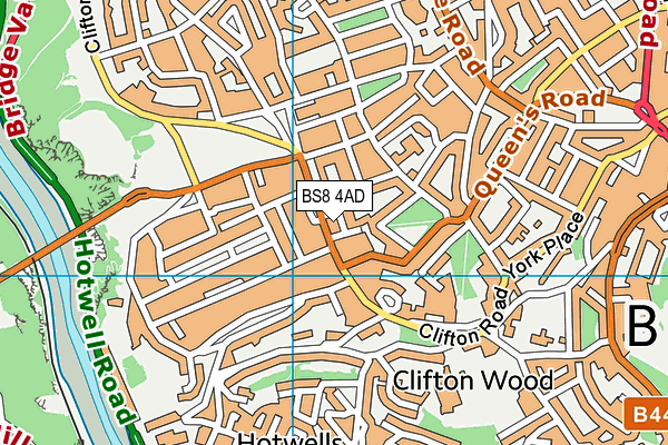 BS8 4AD map - OS VectorMap District (Ordnance Survey) BS8 4AD map - OS VectorMap District (Ordnance Survey)