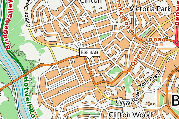 BS8 4AG map - OS VectorMap District (Ordnance Survey) BS8 4AG map - OS VectorMap District (Ordnance Survey)