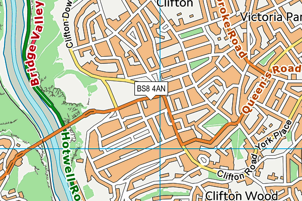BS8 4AN map - OS VectorMap District (Ordnance Survey) BS8 4AN map - OS VectorMap District (Ordnance Survey)