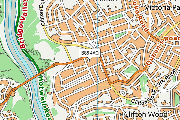 BS8 4AQ map - OS VectorMap District (Ordnance Survey) BS8 4AQ map - OS VectorMap District (Ordnance Survey)