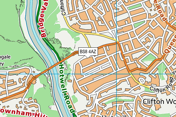 BS8 4AZ map - OS VectorMap District (Ordnance Survey) BS8 4AZ map - OS VectorMap District (Ordnance Survey)