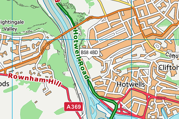 BS8 4BD map - OS VectorMap District (Ordnance Survey)