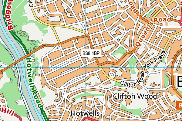 BS8 4BP map - OS VectorMap District (Ordnance Survey) BS8 4BP map - OS VectorMap District (Ordnance Survey)