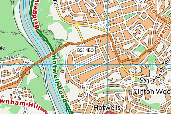 BS8 4BQ map - OS VectorMap District (Ordnance Survey)