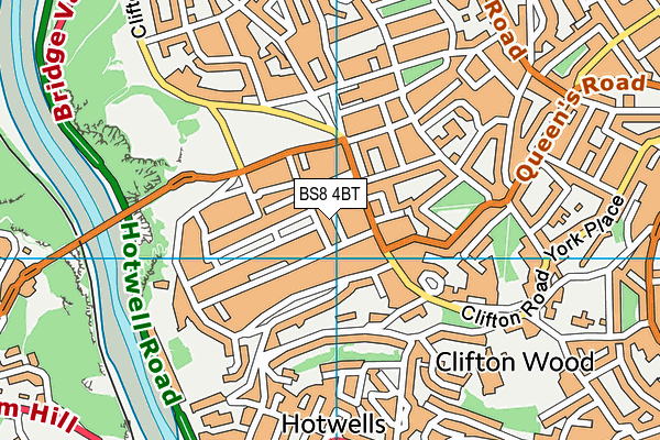 BS8 4BT map - OS VectorMap District (Ordnance Survey) BS8 4BT map - OS VectorMap District (Ordnance Survey)