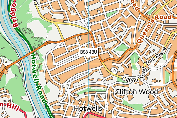 BS8 4BU map - OS VectorMap District (Ordnance Survey)