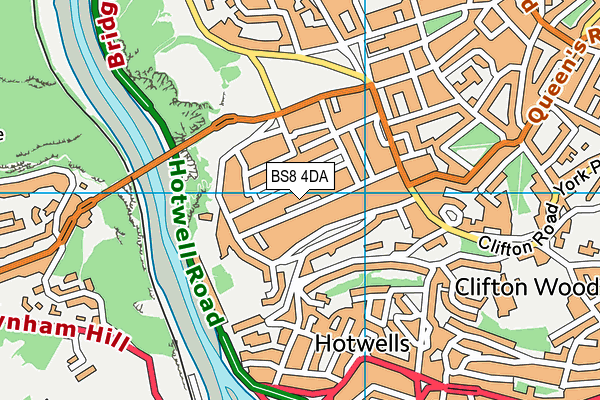 BS8 4DA map - OS VectorMap District (Ordnance Survey) BS8 4DA map - OS VectorMap District (Ordnance Survey)