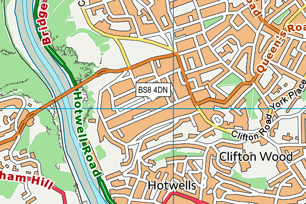 BS8 4DN map - OS VectorMap District (Ordnance Survey) BS8 4DN map - OS VectorMap District (Ordnance Survey)