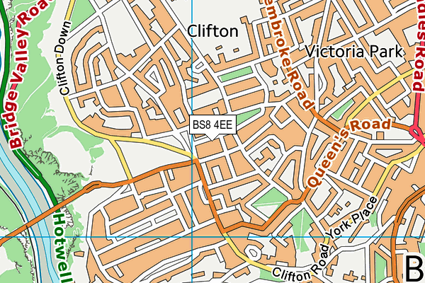 BS8 4EE map - OS VectorMap District (Ordnance Survey) BS8 4EE map - OS VectorMap District (Ordnance Survey)