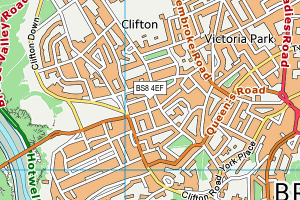 BS8 4EF map - OS VectorMap District (Ordnance Survey) BS8 4EF map - OS VectorMap District (Ordnance Survey)