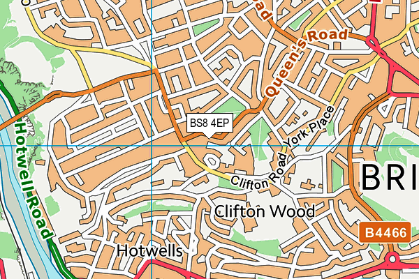 BS8 4EP map - OS VectorMap District (Ordnance Survey) BS8 4EP map - OS VectorMap District (Ordnance Survey)