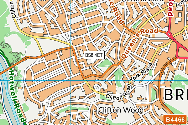 BS8 4ET map - OS VectorMap District (Ordnance Survey) BS8 4ET map - OS VectorMap District (Ordnance Survey)