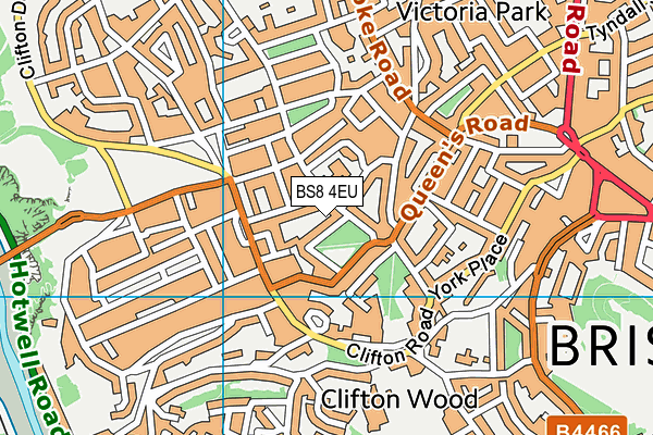 BS8 4EU map - OS VectorMap District (Ordnance Survey) BS8 4EU map - OS VectorMap District (Ordnance Survey)
