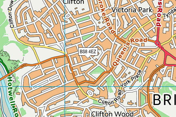 BS8 4EZ map - OS VectorMap District (Ordnance Survey)