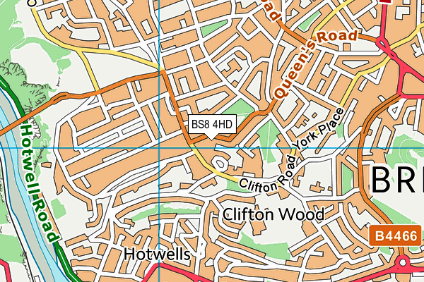 BS8 4HD map - OS VectorMap District (Ordnance Survey) BS8 4HD map - OS VectorMap District (Ordnance Survey)