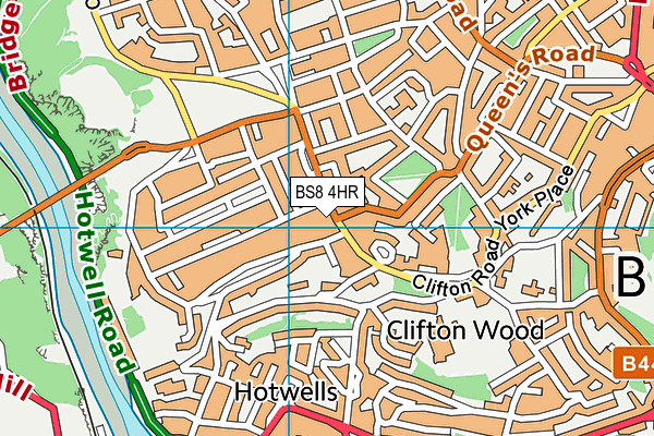 BS8 4HR map - OS VectorMap District (Ordnance Survey) BS8 4HR map - OS VectorMap District (Ordnance Survey)
