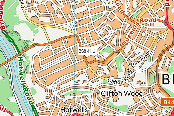BS8 4HU map - OS VectorMap District (Ordnance Survey)