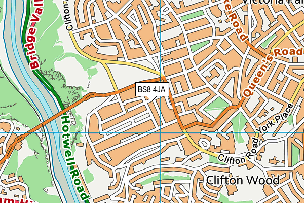 BS8 4JA map - OS VectorMap District (Ordnance Survey) BS8 4JA map - OS VectorMap District (Ordnance Survey)