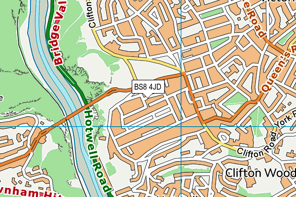 BS8 4JD map - OS VectorMap District (Ordnance Survey) BS8 4JD map - OS VectorMap District (Ordnance Survey)