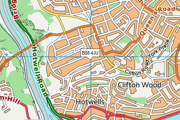 BS8 4JU map - OS VectorMap District (Ordnance Survey) BS8 4JU map - OS VectorMap District (Ordnance Survey)