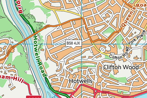 BS8 4JX map - OS VectorMap District (Ordnance Survey) BS8 4JX map - OS VectorMap District (Ordnance Survey)