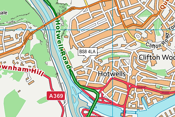 BS8 4LA map - OS VectorMap District (Ordnance Survey) BS8 4LA map - OS VectorMap District (Ordnance Survey)