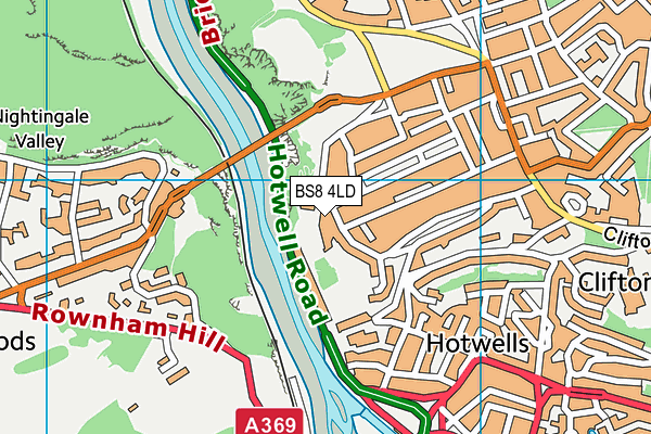BS8 4LD map - OS VectorMap District (Ordnance Survey)