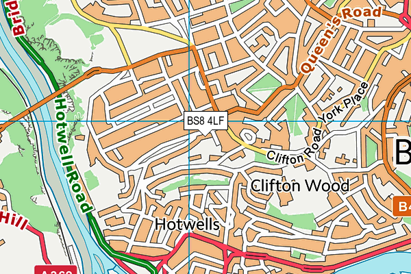 BS8 4LF map - OS VectorMap District (Ordnance Survey) BS8 4LF map - OS VectorMap District (Ordnance Survey)