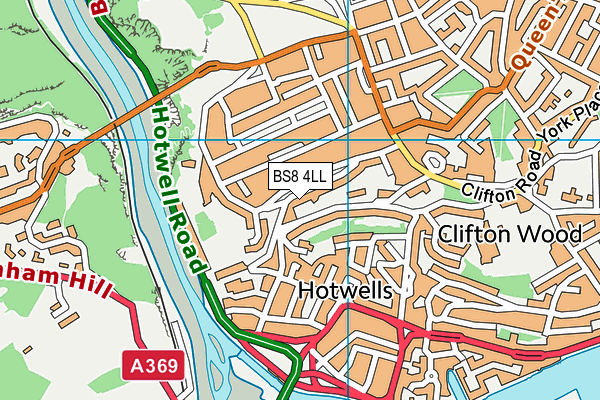 BS8 4LL map - OS VectorMap District (Ordnance Survey) BS8 4LL map - OS VectorMap District (Ordnance Survey)