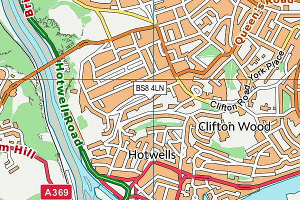 BS8 4LN map - OS VectorMap District (Ordnance Survey) BS8 4LN map - OS VectorMap District (Ordnance Survey)