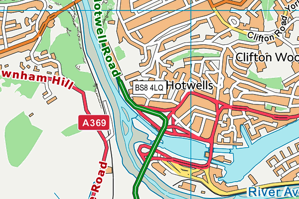 BS8 4LQ map - OS VectorMap District (Ordnance Survey)