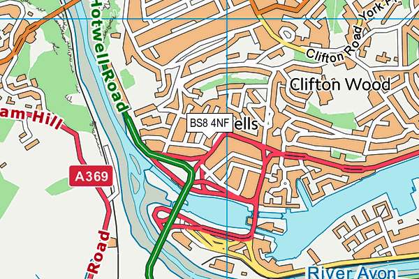 BS8 4NF map - OS VectorMap District (Ordnance Survey) BS8 4NF map - OS VectorMap District (Ordnance Survey)