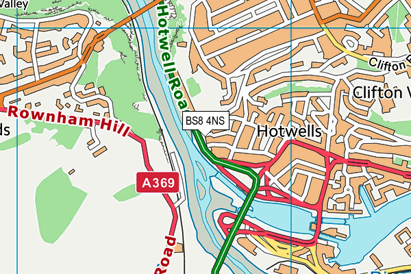 BS8 4NS map - OS VectorMap District (Ordnance Survey) BS8 4NS map - OS VectorMap District (Ordnance Survey)