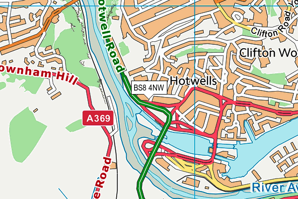 BS8 4NW map - OS VectorMap District (Ordnance Survey) BS8 4NW map - OS VectorMap District (Ordnance Survey)