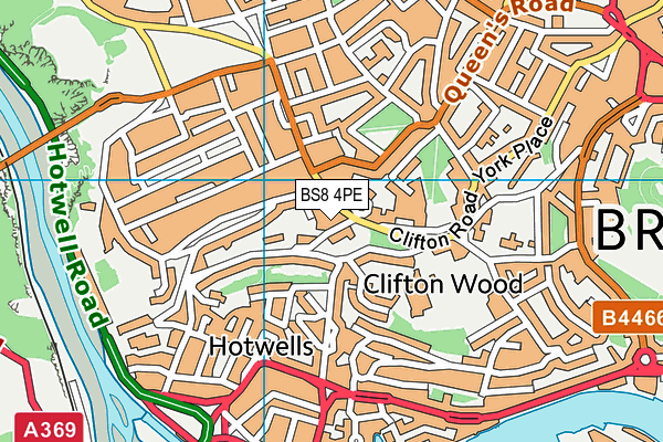 BS8 4PE map - OS VectorMap District (Ordnance Survey) BS8 4PE map - OS VectorMap District (Ordnance Survey)