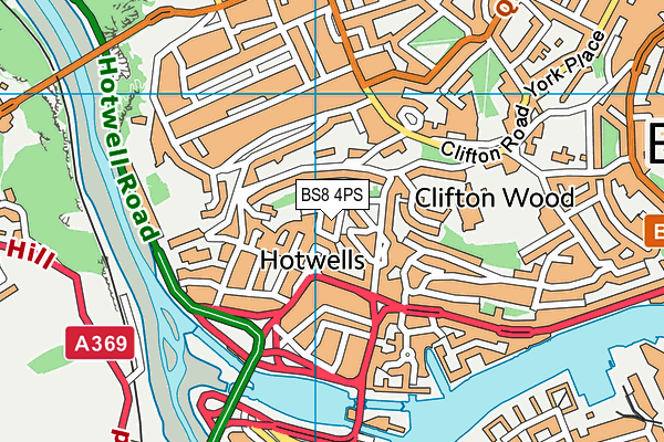 BS8 4PS map - OS VectorMap District (Ordnance Survey) BS8 4PS map - OS VectorMap District (Ordnance Survey)