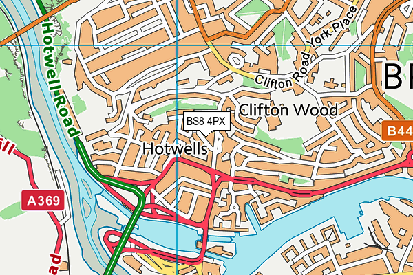 BS8 4PX map - OS VectorMap District (Ordnance Survey) BS8 4PX map - OS VectorMap District (Ordnance Survey)