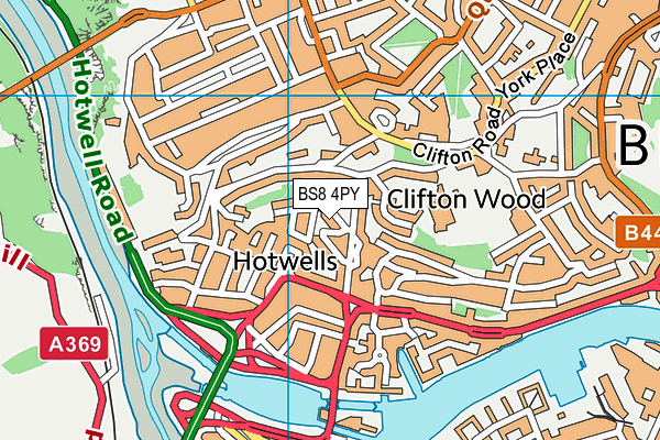 BS8 4PY map - OS VectorMap District (Ordnance Survey) BS8 4PY map - OS VectorMap District (Ordnance Survey)