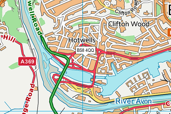 BS8 4QQ map - OS VectorMap District (Ordnance Survey) BS8 4QQ map - OS VectorMap District (Ordnance Survey)
