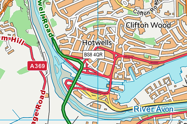 BS8 4QR map - OS VectorMap District (Ordnance Survey) BS8 4QR map - OS VectorMap District (Ordnance Survey)
