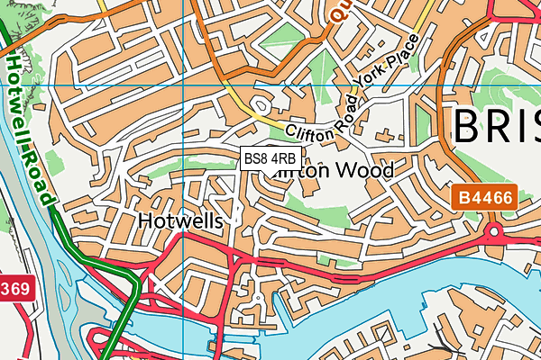 BS8 4RB map - OS VectorMap District (Ordnance Survey) BS8 4RB map - OS VectorMap District (Ordnance Survey)