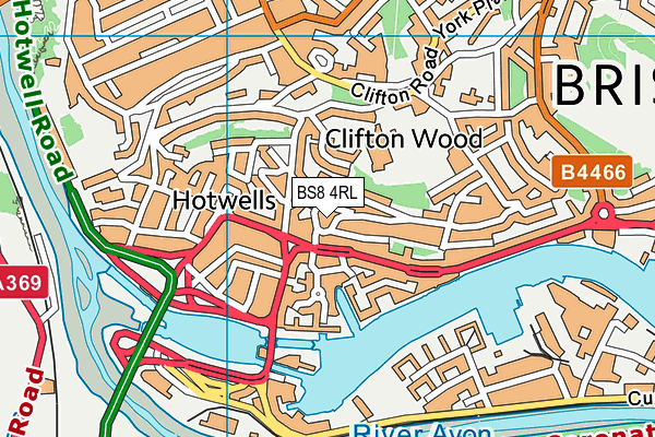 BS8 4RL map - OS VectorMap District (Ordnance Survey) BS8 4RL map - OS VectorMap District (Ordnance Survey)