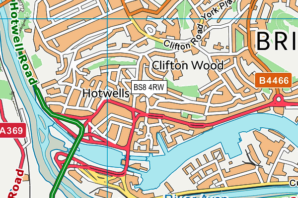 BS8 4RW map - OS VectorMap District (Ordnance Survey) BS8 4RW map - OS VectorMap District (Ordnance Survey)