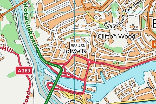 BS8 4SN map - OS VectorMap District (Ordnance Survey) BS8 4SN map - OS VectorMap District (Ordnance Survey)