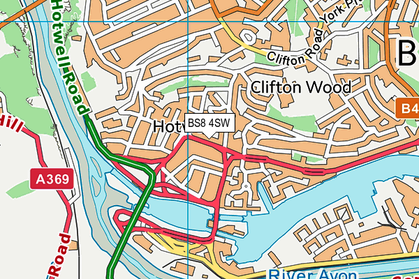BS8 4SW map - OS VectorMap District (Ordnance Survey) BS8 4SW map - OS VectorMap District (Ordnance Survey)