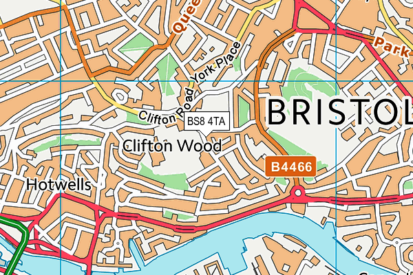 BS8 4TA map - OS VectorMap District (Ordnance Survey) BS8 4TA map - OS VectorMap District (Ordnance Survey)